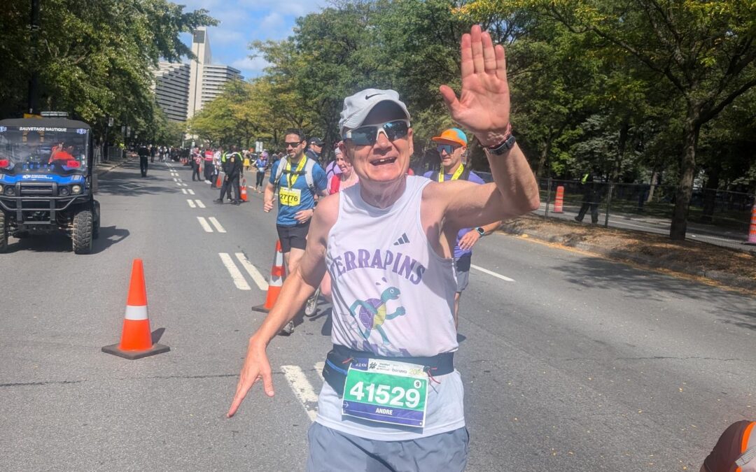 A Terrapin completes the 32nd edition of the Montreal Marathon!